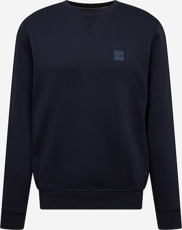 BOSS Orange Sweatshirt 'Westart' in Blauw: voorkant