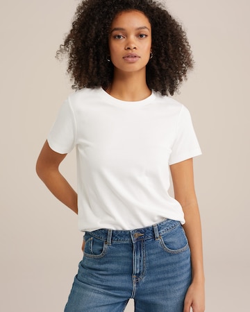 WE Fashion Shirt in Wit: voorkant
