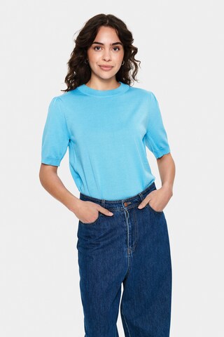 SAINT TROPEZ - Jersey 'Mila' en azul: frente