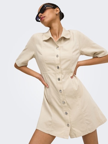 Robe-chemise 'ONLAime' ONLY en beige
