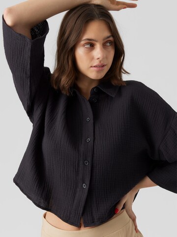 VERO MODA Bluse 'Natali' in Schwarz