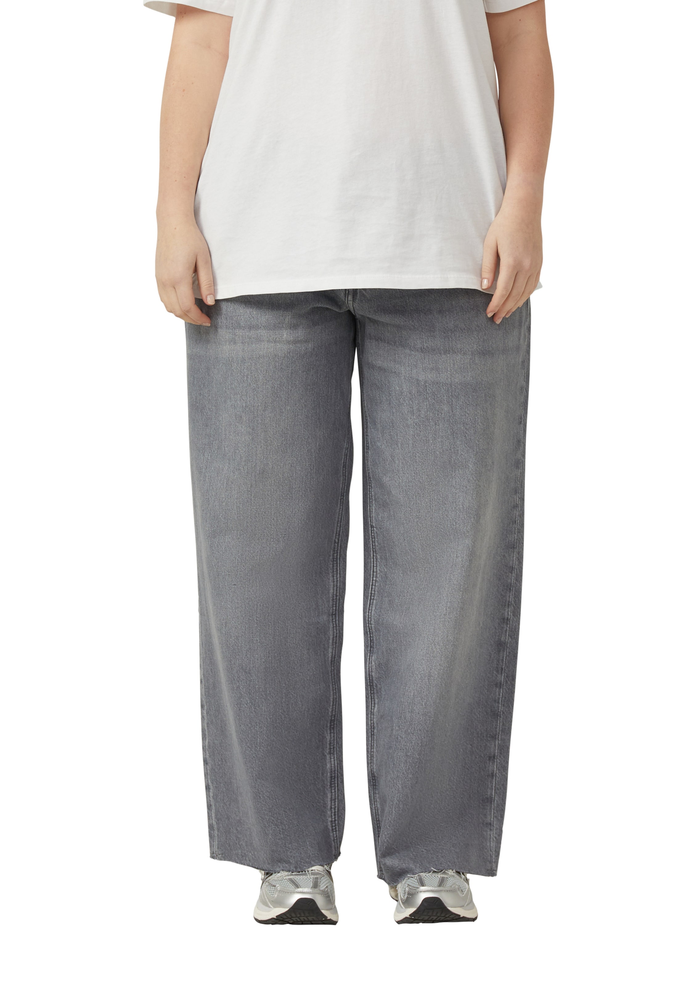 Wide Leg Jean QS en gris