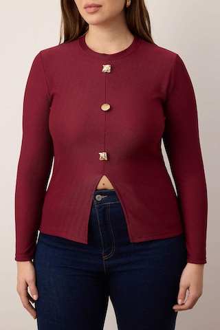 T-shirt Trendyol Curve en rouge