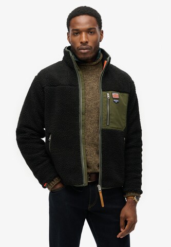 Superdry Fleece jacket in Blue
