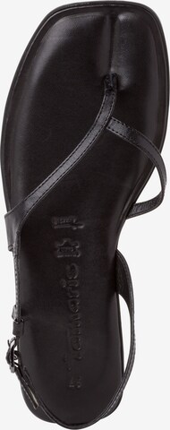 TAMARIS T-bar sandals in Black