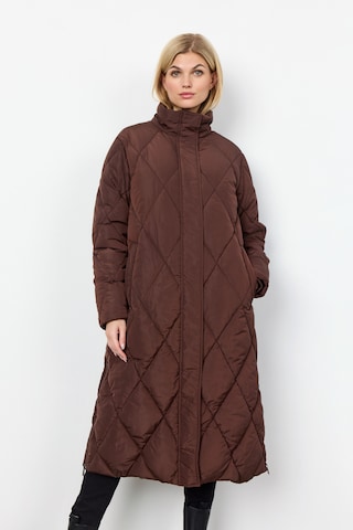 Manteau d’hiver 'NINA' Soyaconcept en marron : devant