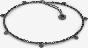 SERASAR Armband 'Coin' in Schwarz: Vorderseite