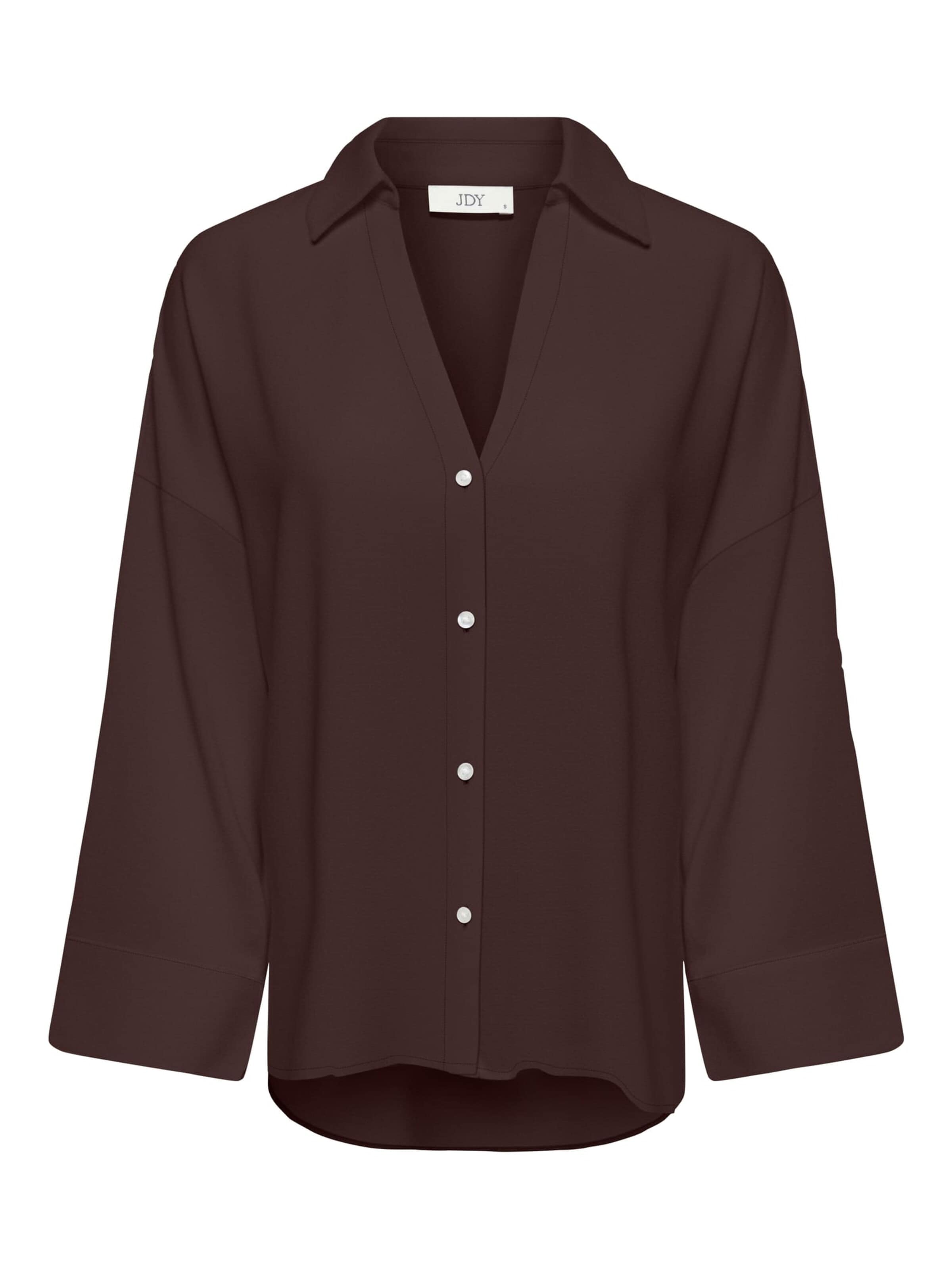 Jaqueline de Yong Blouse 'Laurel' in Brown: front