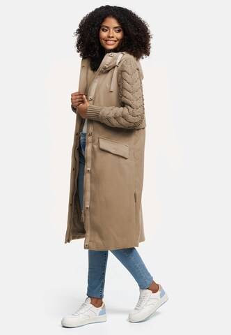 NAVAHOO Between-seasons coat 'Babe 14' in Beige