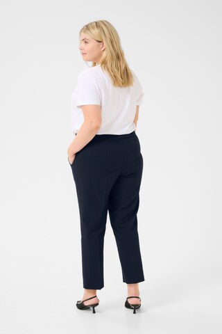 KAFFE CURVE Regular Broek 'Elia' in Blauw