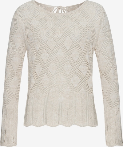 LASCANA Pullover in gold / weiß, Produktansicht