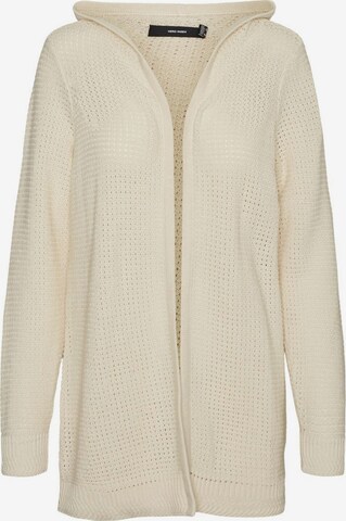 Vero Moda Curve Gebreid vest in Beige: voorkant