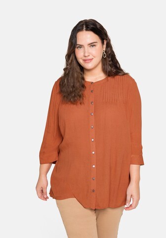 SHEEGO Blouse in Oranje: voorkant