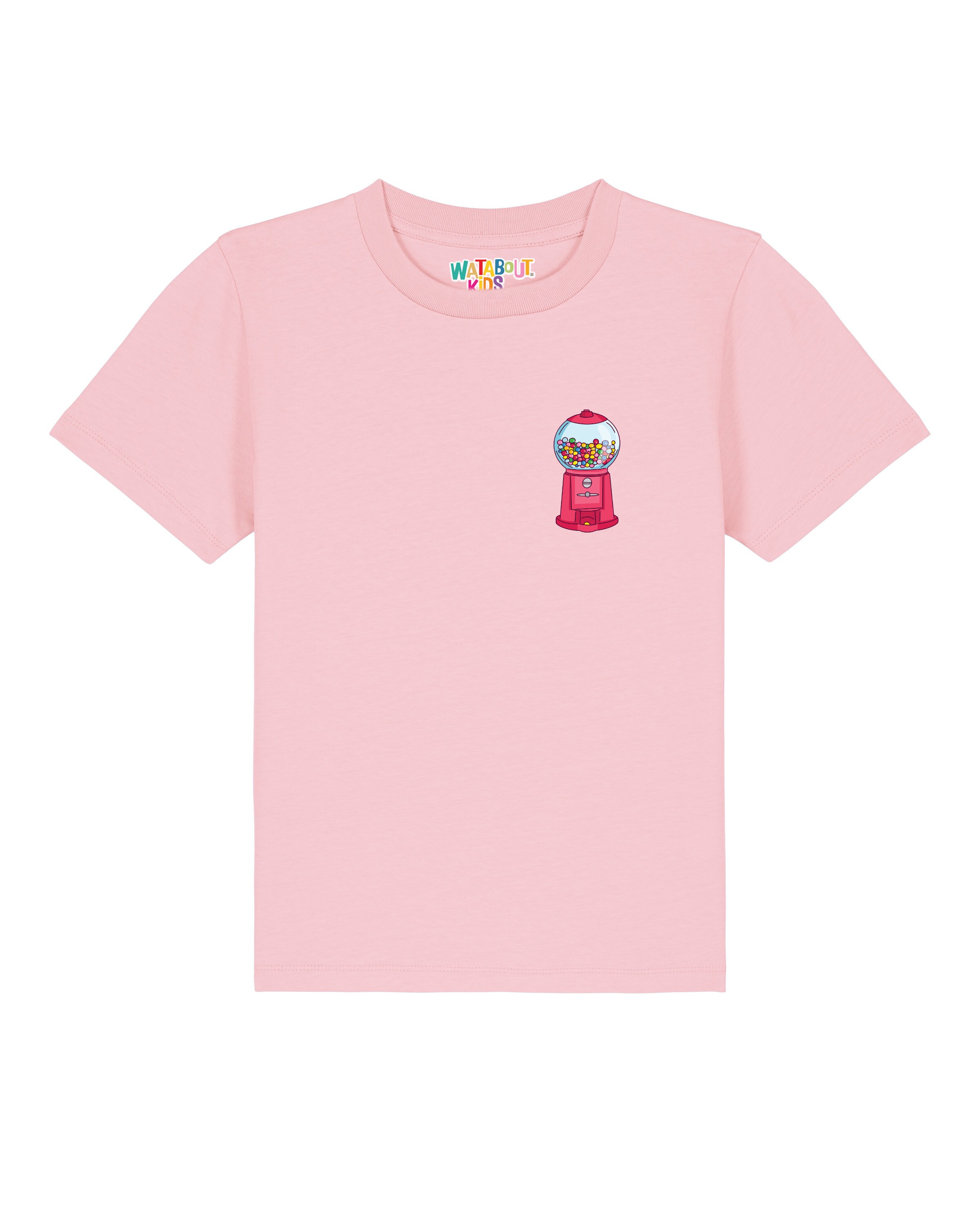 watabout.kids Shirt 'Kaugummiautomat' in Roze: voorkant