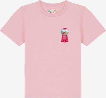 Maglietta 'Kaugummiautomat' di watabout.kids in rosa: frontale