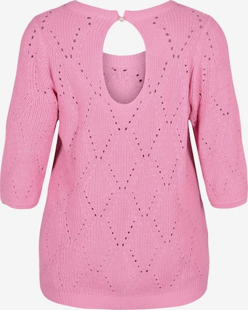 Zizzi Pullover 'Memmi' in Pink