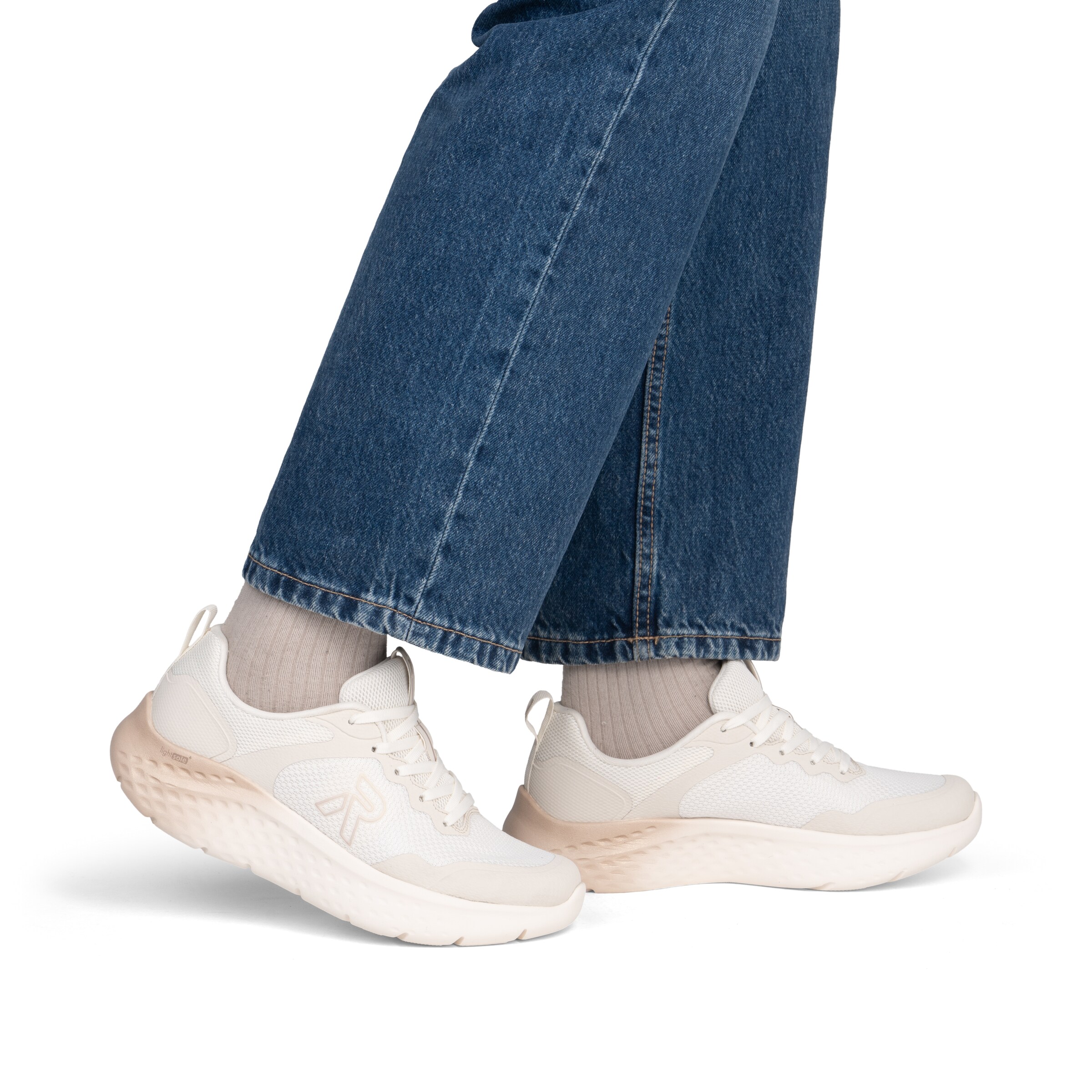 Baskets basses Rieker en blanc