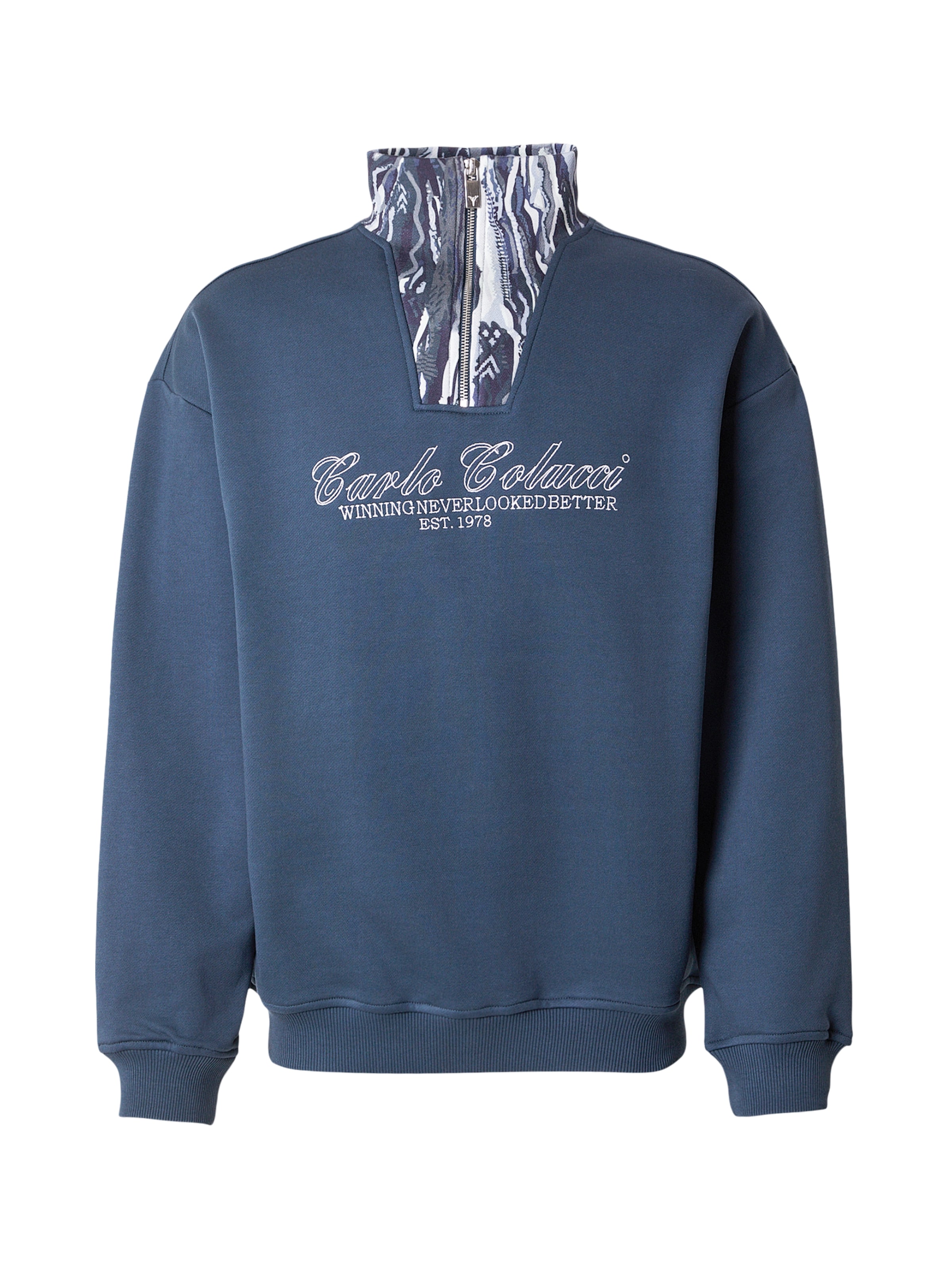 Carlo Colucci Majica 'Favaro' | modra barva: sprednja stran