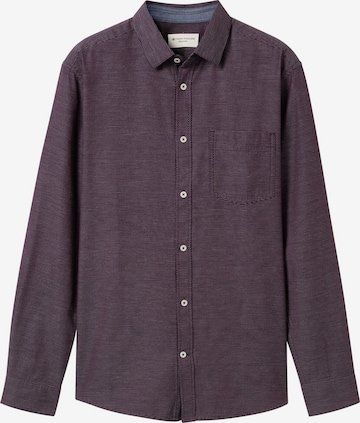 TOM TAILOR Regular Fit Hemd in Lila: Vorderseite