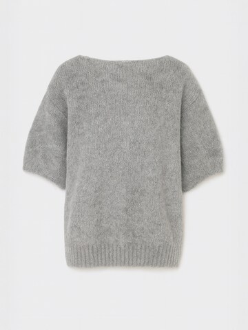 Nudyess Oversizepullover 'Como' in Grau: Vorderseite