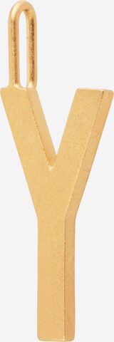 Design Letters Pendant in Gold: front