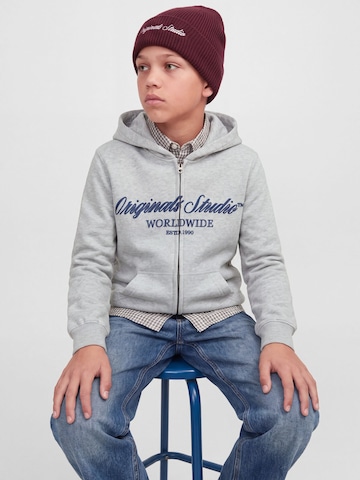Jack & Jones Junior - Sudadera con cremallera 'JORNorrebro' en gris