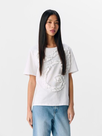 OBJECT Shirt in Wit: voorkant