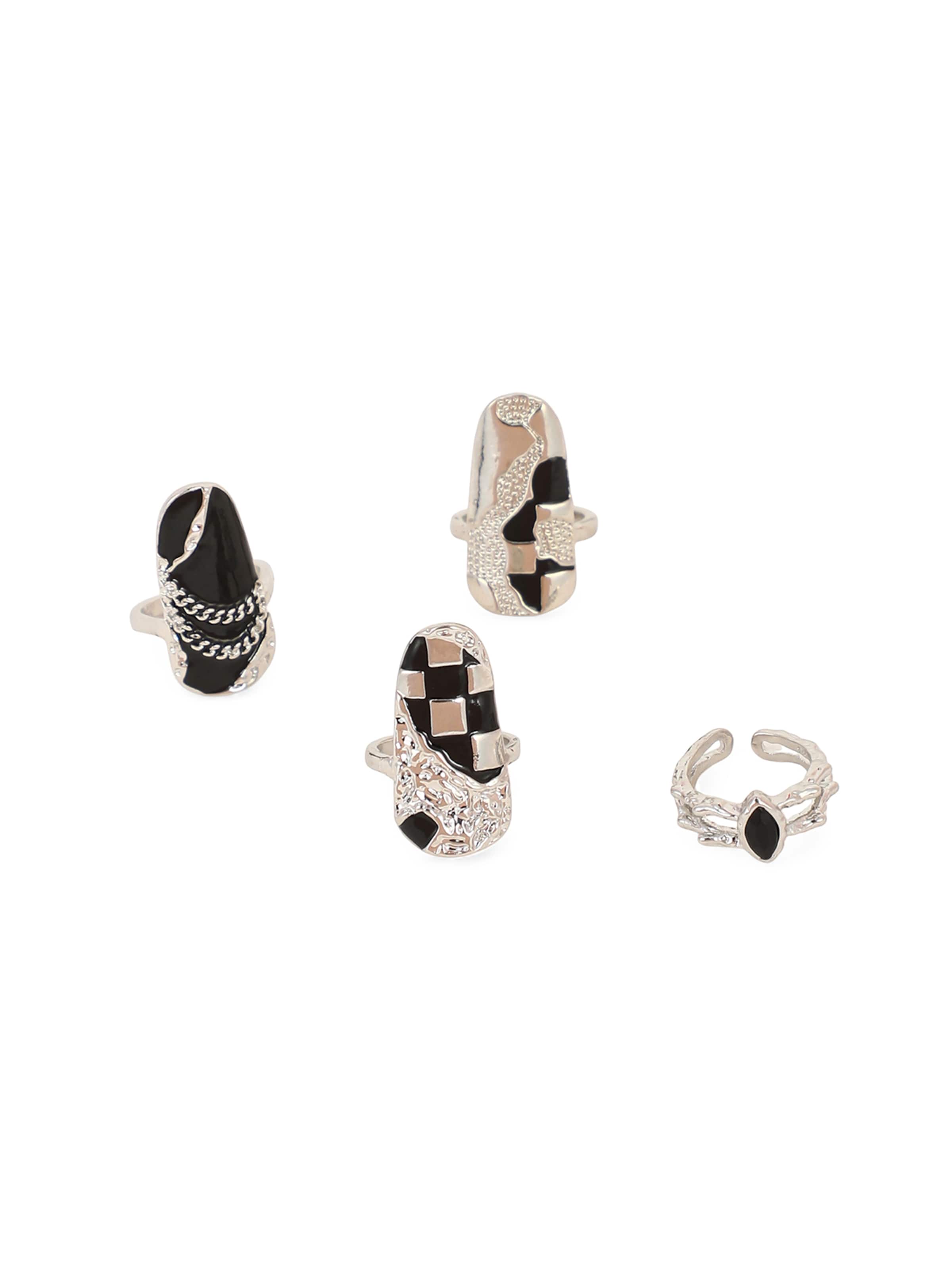 SOHI Кольцо 'Dharani' в Серебристый: спереди