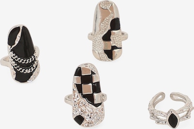 SOHI Prsten 'Dharani' u nude / crna / srebro, Pregled proizvoda