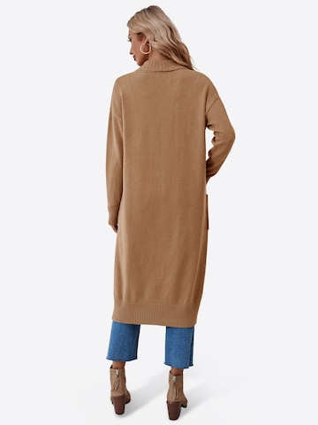 Imily Bela - Abrigo de punto en beige: atrás