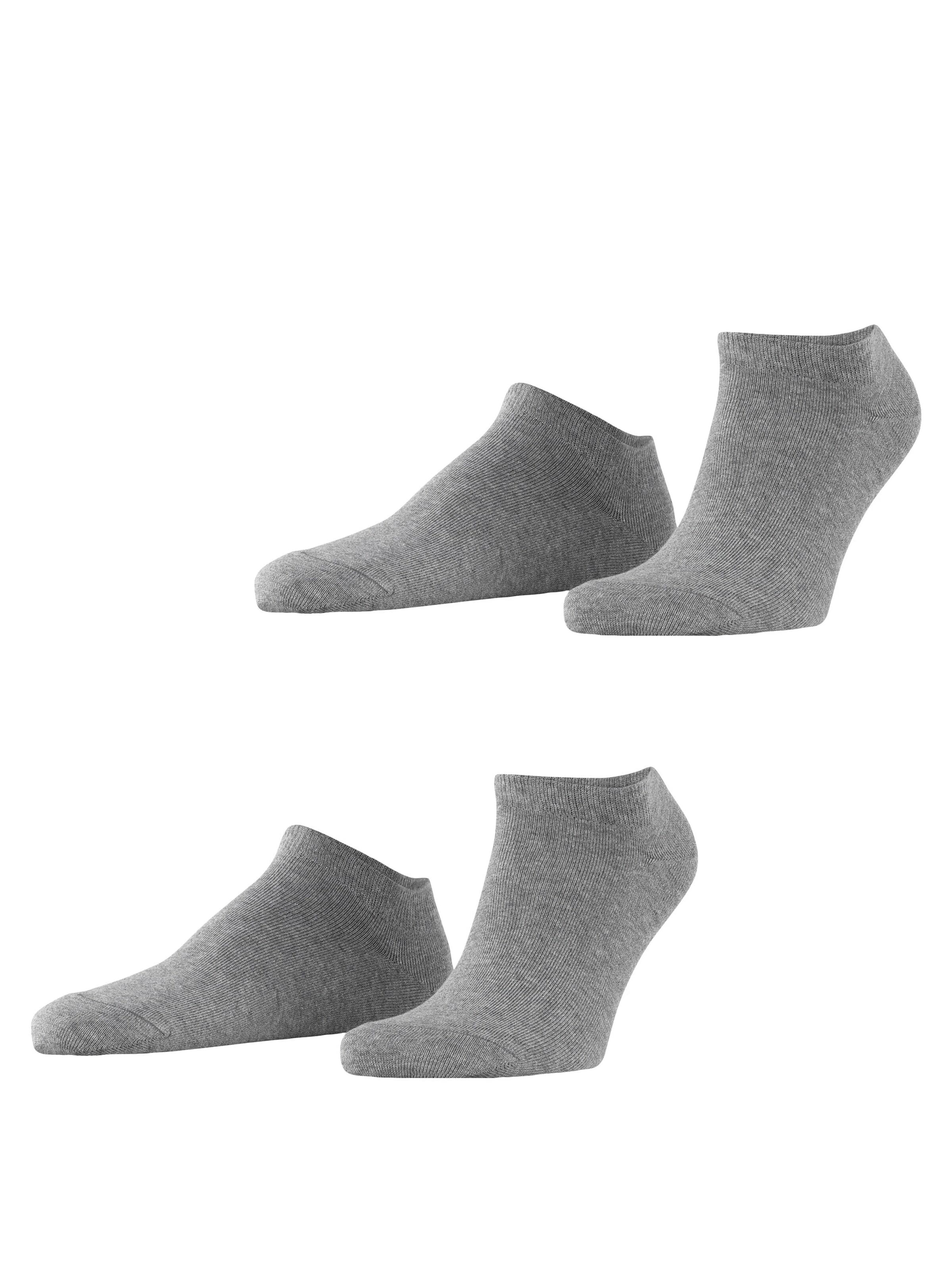 ESPRIT Füßlinge 'Basic Uni 2-Pack'‌‌‌‌‌‌‌‌ in Grau: Vorderseite