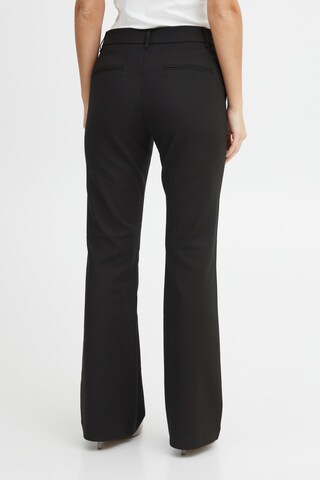 PULZ Jeans Flared Παντελόνι 'BINDY' σε μαύρο