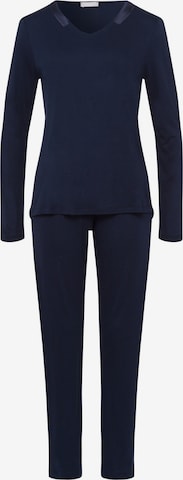 Pyjama ' Joela ' Hanro en bleu : devant