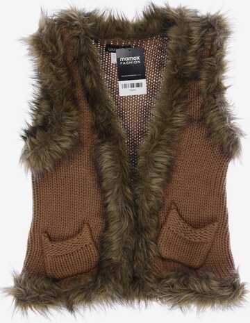 LAURA SCOTT Vest in XXS in Brown: front