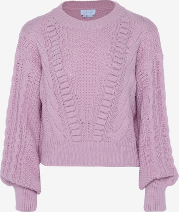purpurinė BLONDA Megztinis: priekis