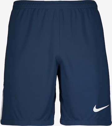 NIKE Workout Pants 'League' in Blue: front