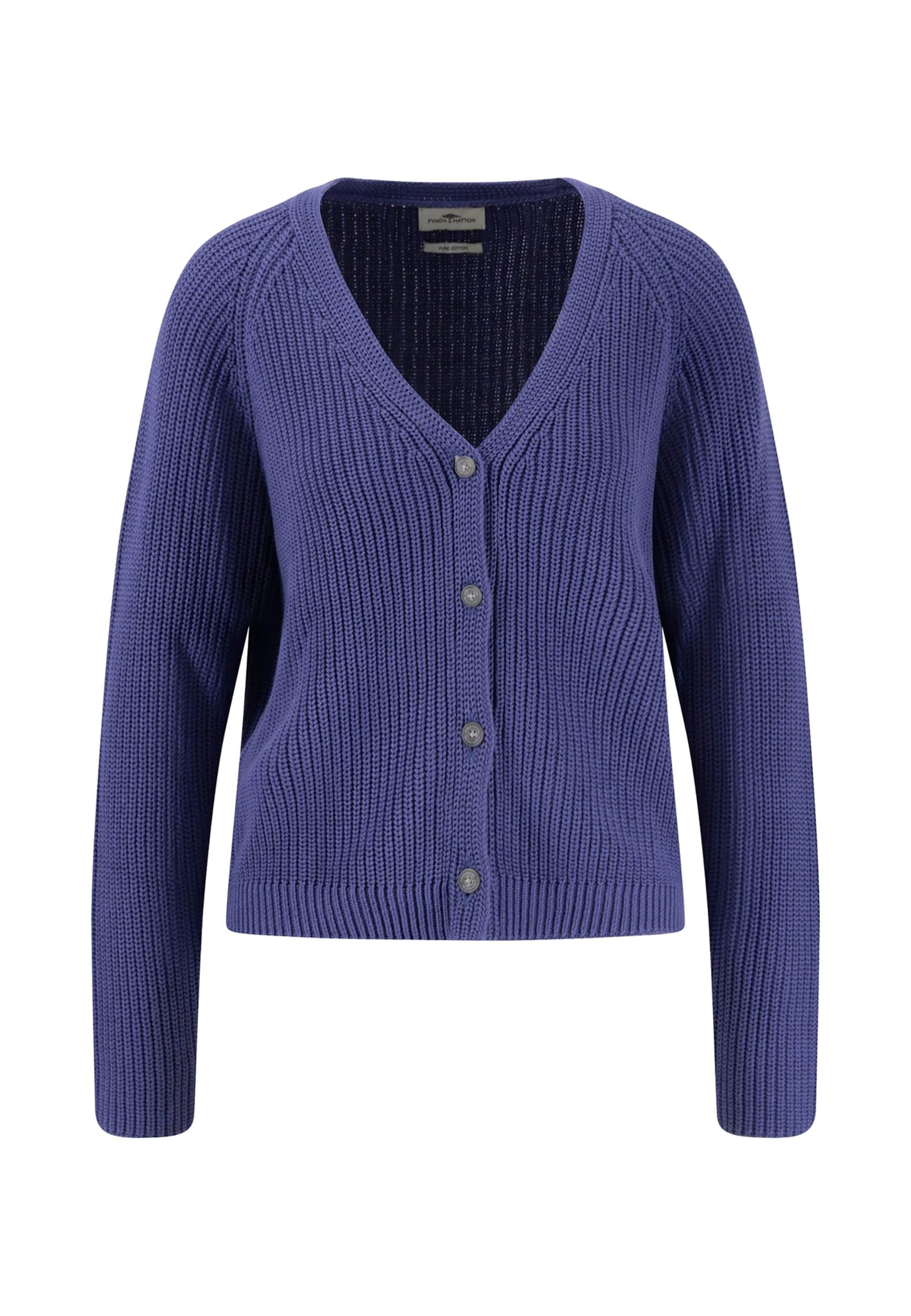 FYNCH-HATTON Gebreid vest in Blauw: voorkant