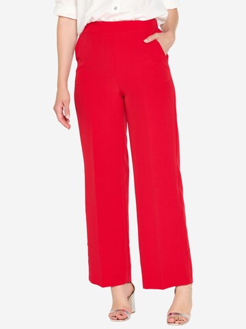 LolaLiza Flared Broek in Rood: voorkant