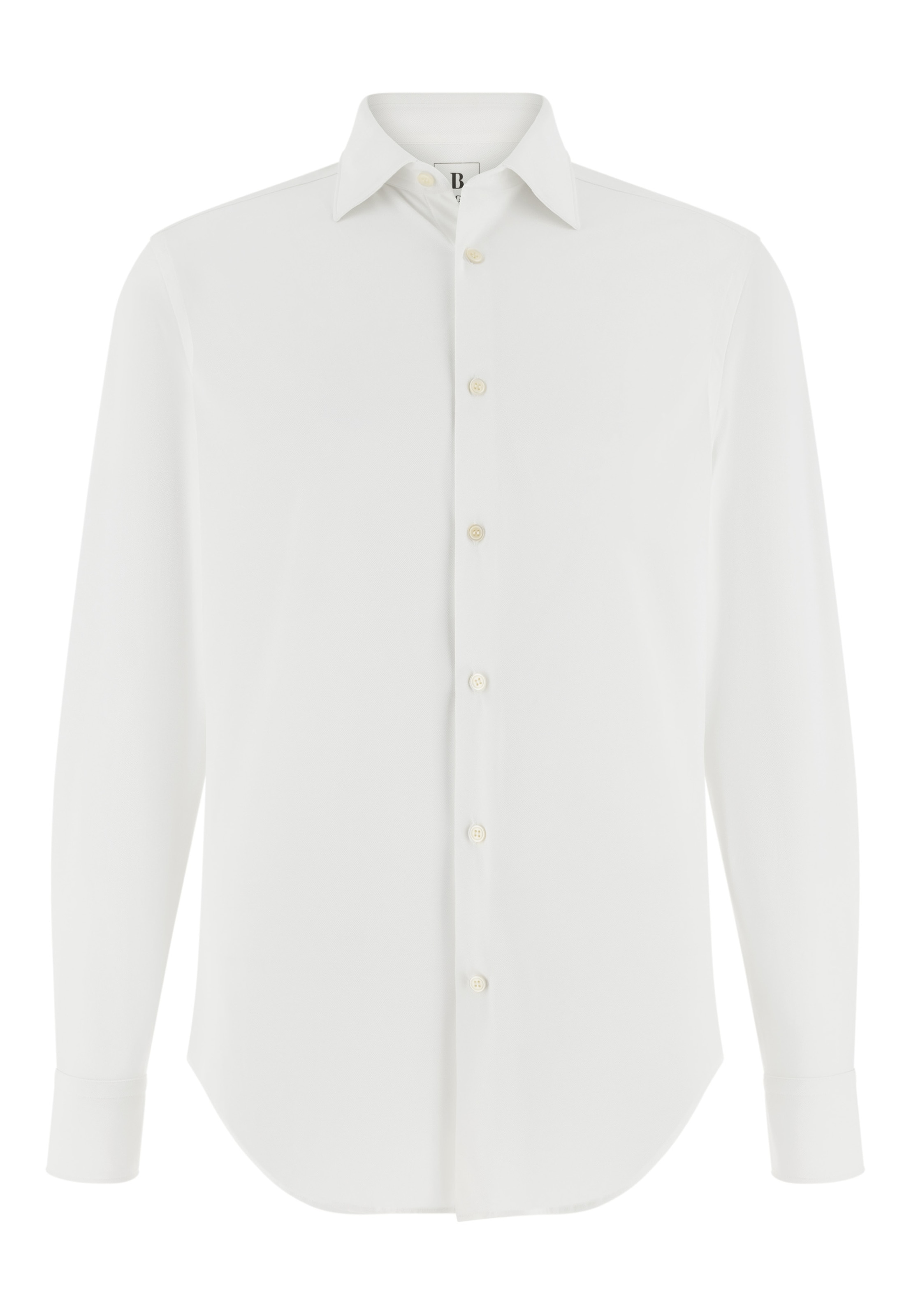 Boggi Milano Regular Fit Hemd in Weiß: Vorderseite