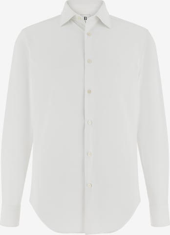 Chemise Boggi Milano en blanc : devant