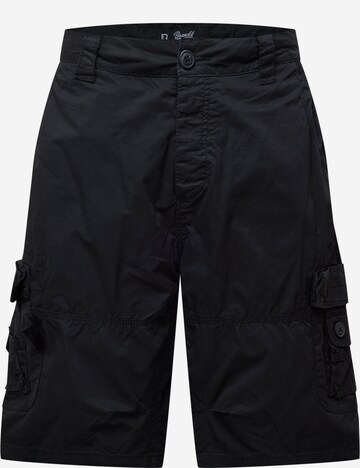 Brandit Cargo trousers in Black: front