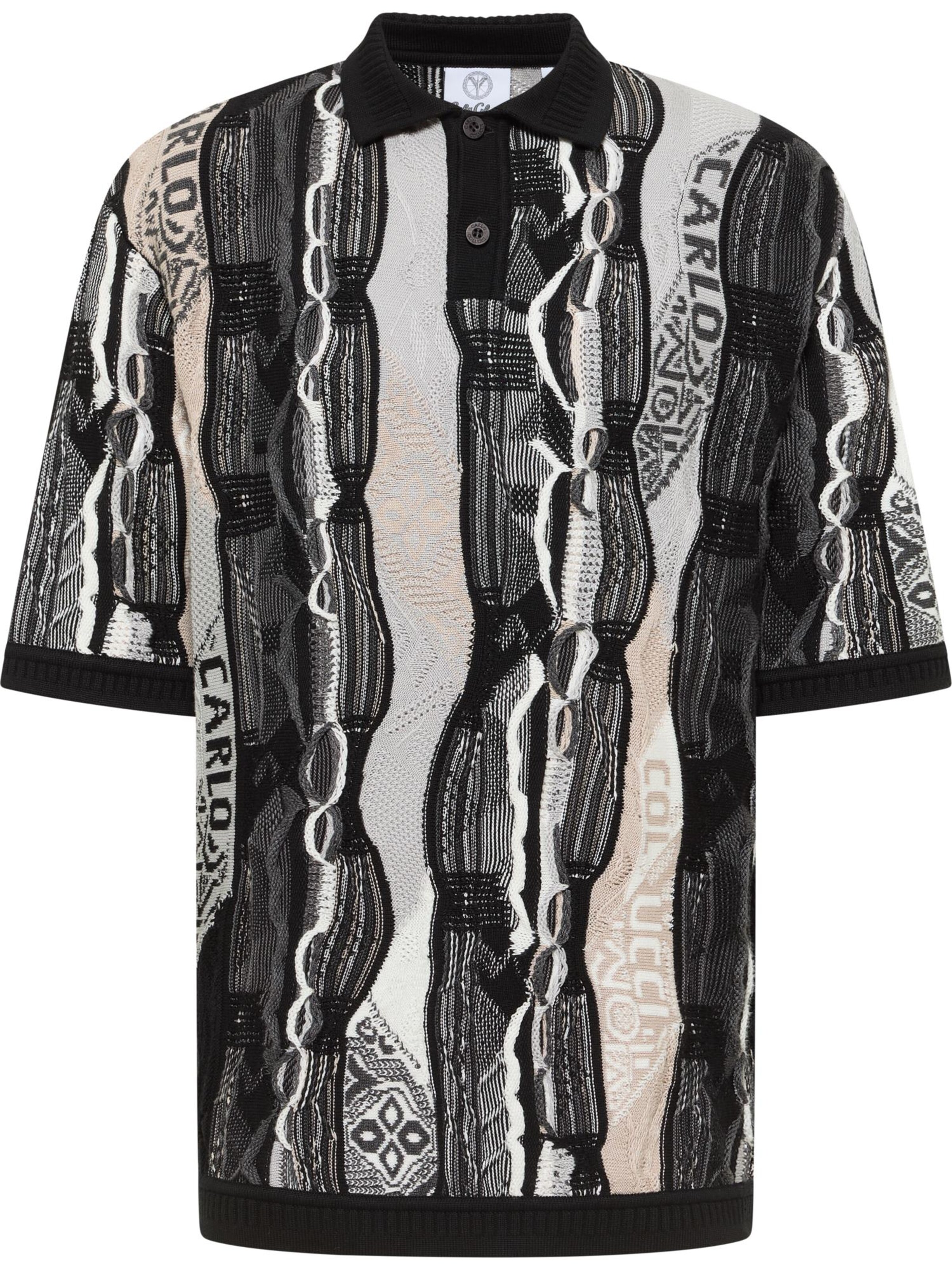 T-Shirt 'Erhard' Carlo Colucci en noir : devant