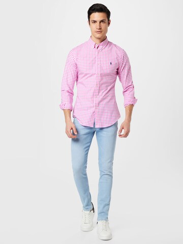 Polo Ralph Lauren Slim Fit Skjorte i pink