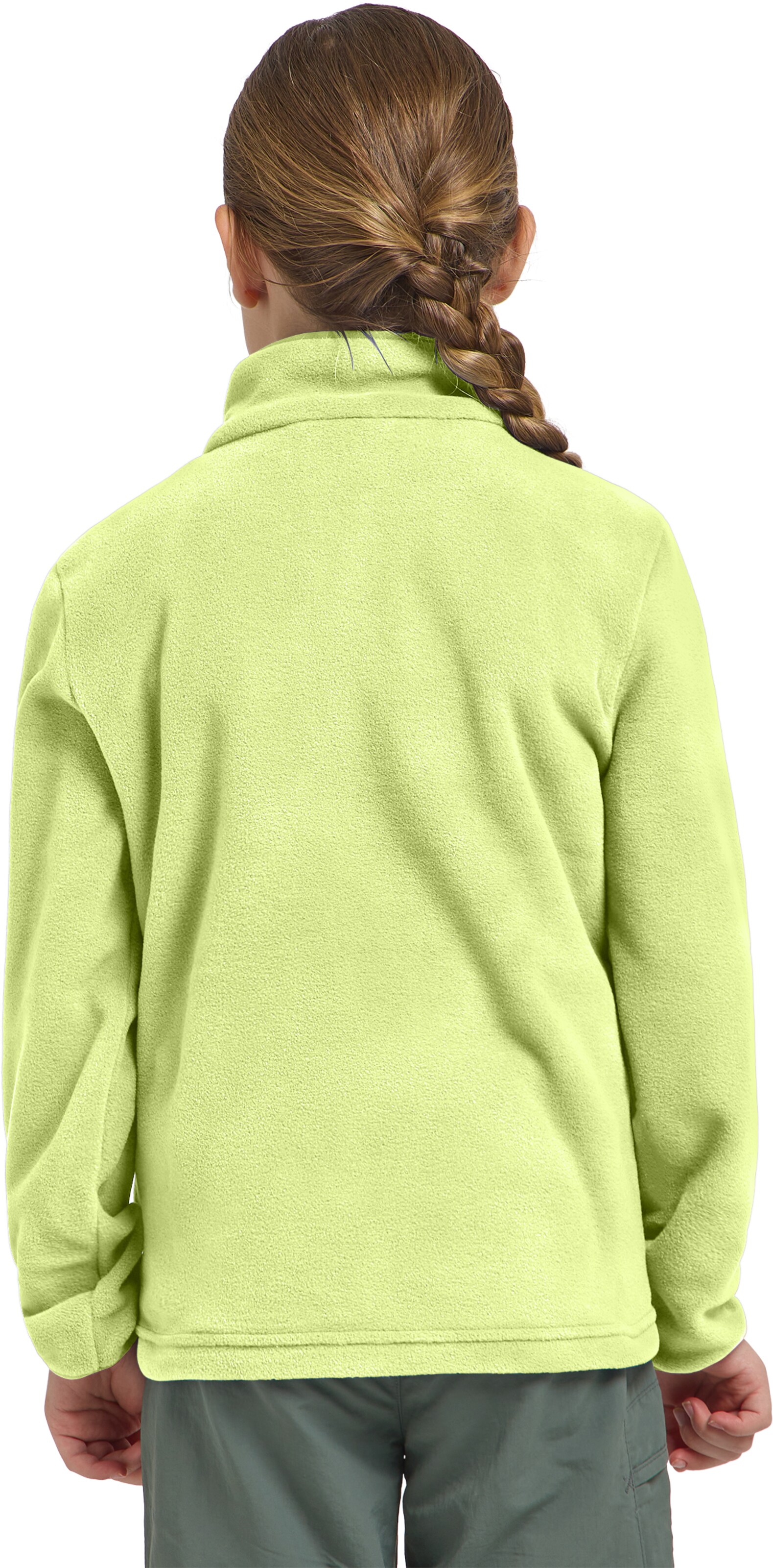 JACK WOLFSKIN Athletic Fleece Jacket 'Taunus' in Green