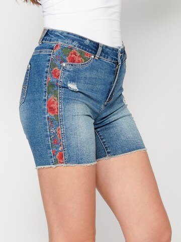 KOROSHI regular Jeans i blå