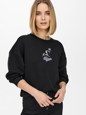 ONLY Sweatshirt 'Disney' in Black