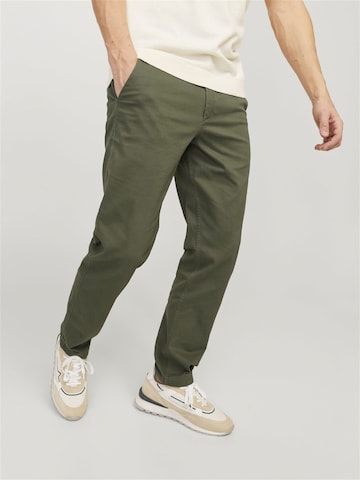 Coupe slim Pantalon chino JACK & JONES en vert