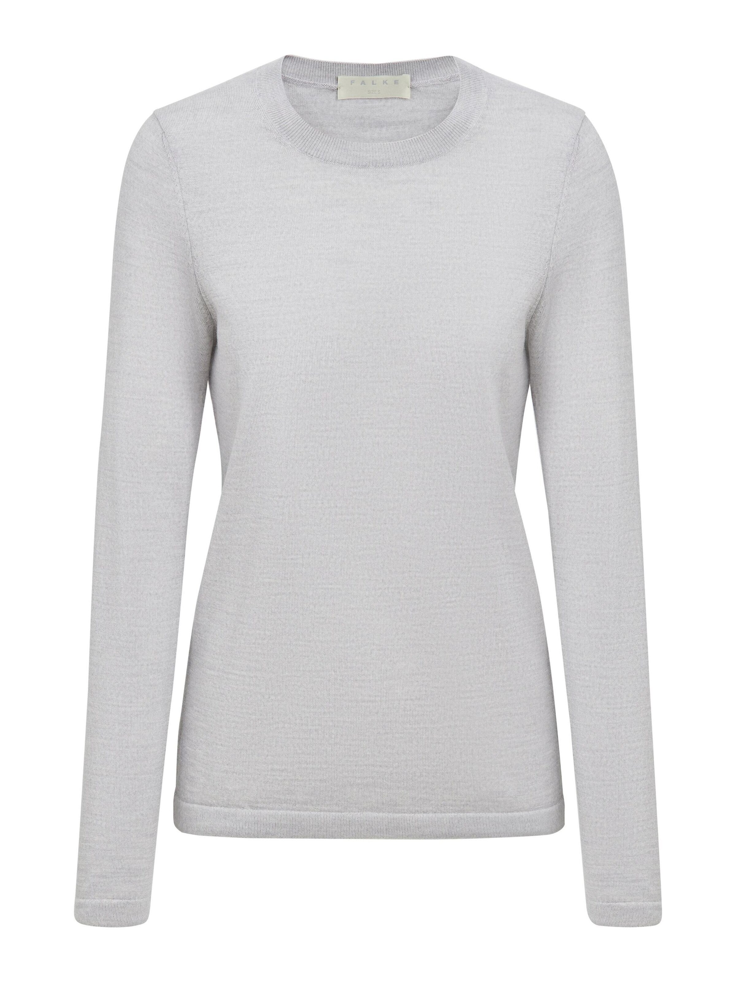 FALKE Pullover 'Pure Merino Wool' in Grau
