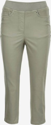 Goldner Jeans 'Louisa' in Green: front