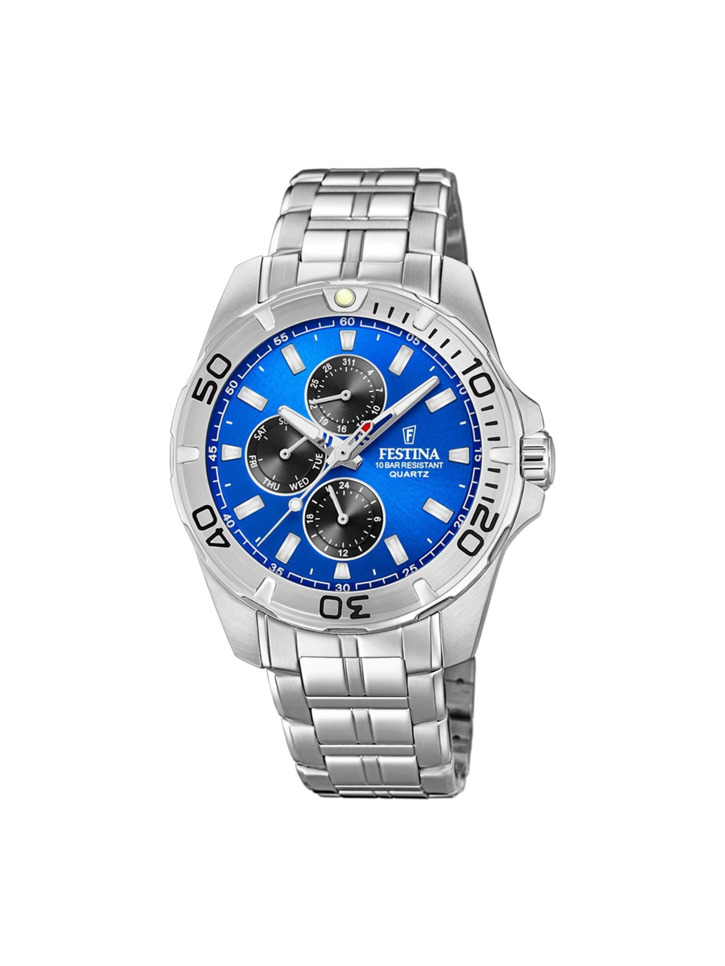 Montre à affichage analogique FESTINA en bleu : devant